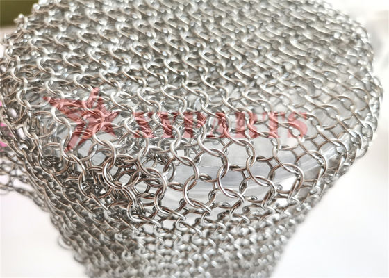 Estrutura arquitetônica ChainMail Ring Mesh para divisórias de ambiente