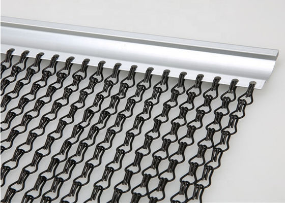 Contexto flexível estático da fase da cortina de alumínio cintilante de prata da corrente anti
