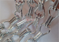 Cortinas de elo de corrente de alumínio de 2,0 mm cor prata para divisórias de ambiente