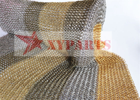 Estrutura arquitetônica ChainMail Ring Mesh para divisórias de ambiente
