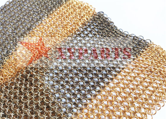 Estrutura arquitetônica ChainMail Ring Mesh para divisórias de ambiente