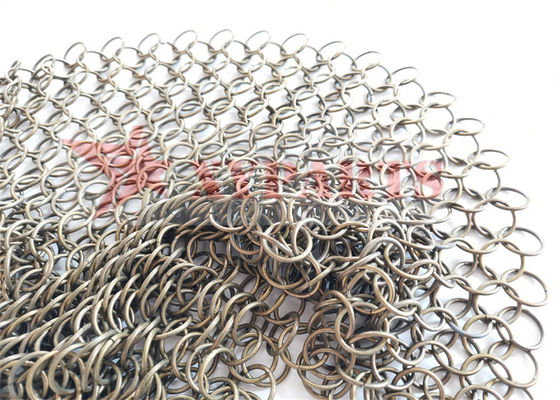 Estrutura arquitetônica ChainMail Ring Mesh para divisórias de ambiente