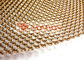 cortina arquitetónica de bronze do fio da bobina de 10mm Foldability para o fundo de fase