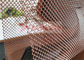 cortina arquitetónica de bronze do fio da bobina de 10mm Foldability para o fundo de fase