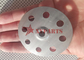 arruelas de aço inoxidável do disco de 70mm com furo redondo perfurado para paineis isolantes