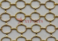 Gancho de Ring Mesh Curtain Linked With ‘S’ da cor do ouro como o divisor do espaço para a decoração do hotel