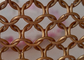 Coberta de aço inoxidável da cor de cobre 10mm Ring Mesh Curtain As Outer Facade