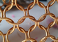 Cor Ring Mesh Curtain For Architecture Design decorativo de aço inoxidável do ouro